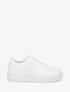 Baskets basiques en simili - Blanc - 1