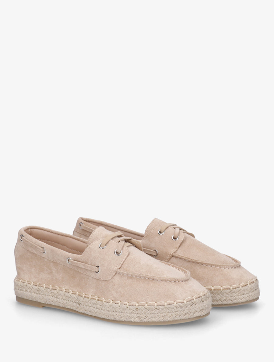 Espadrilles en suédine - Taupe - 4