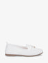 Mocassins en tissu à bijoux - Blanc - 1