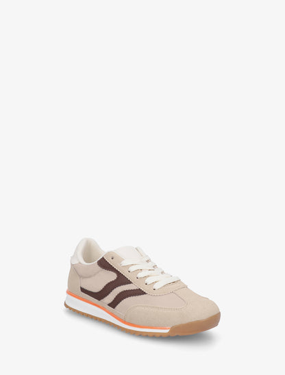 Sneakers à double lacets - Taupe - 2