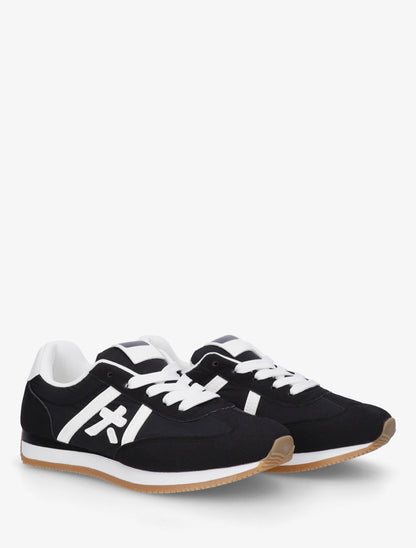 Baskets à empiècement graphique - Noir - 4