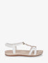 Nu-pieds à empiècement bijoux - Blanc - 1
