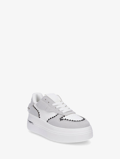 Baskets à plateforme et pampilles - Blanc - 2