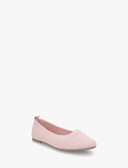 Ballerines basiques en tissu - Rose - 2