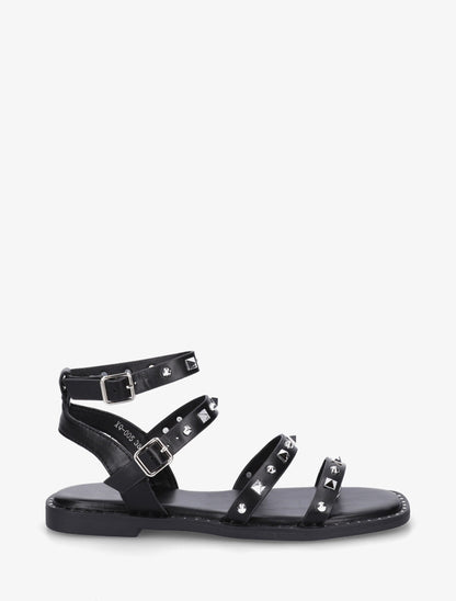 Nu-pieds à multibrides cloutées - Noir - 1