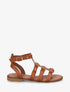 Nu-pieds en simili à clous style spartiates - Camel - 1