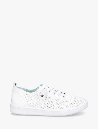 Tennis en simili perforé - Blanc - 1