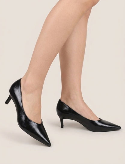 Escarpins talon aiguille 5 cm - Noir