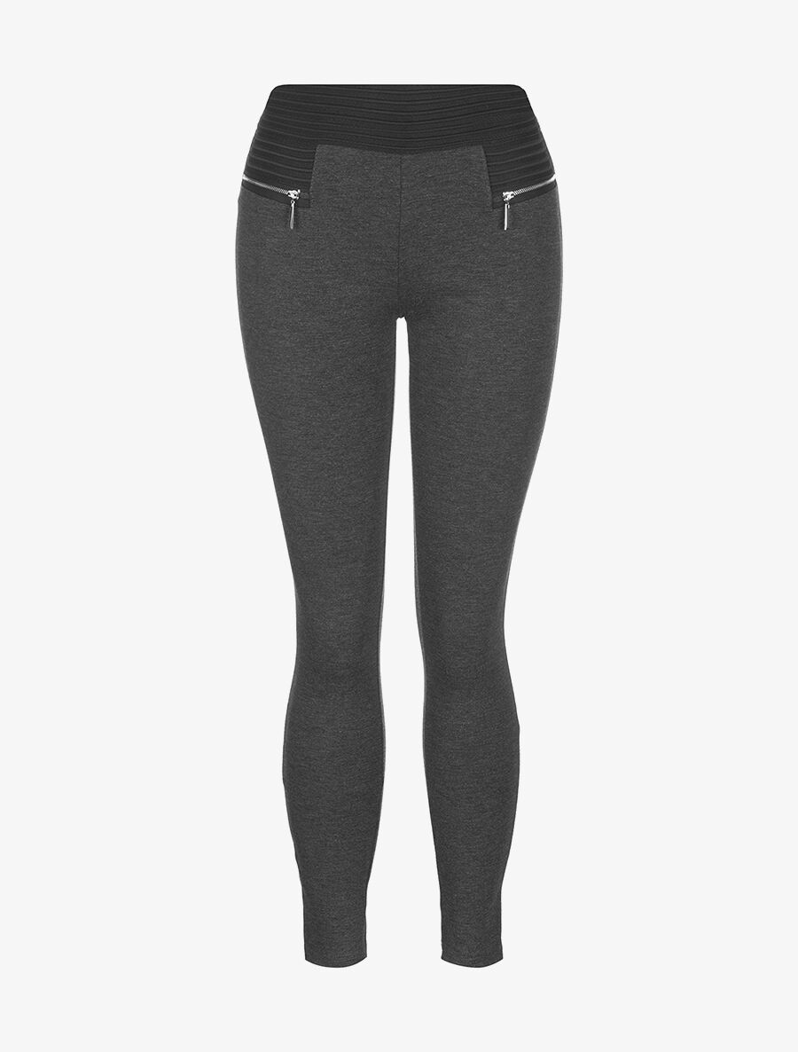 Pantalon basic taille élastiquée - anthracite - 3