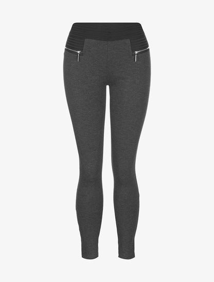 Pantalon basic taille élastiquée - anthracite - 3