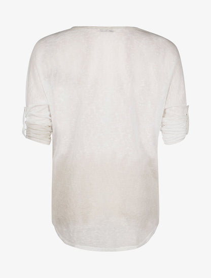Top ample motif étoile - blanc - 2