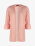 Veste ouverte manches à volants - rose - 3