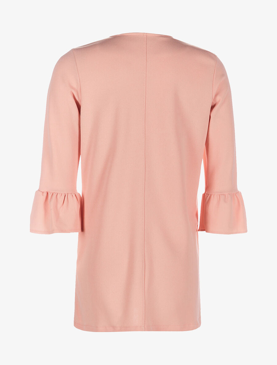 Veste ouverte manches à volants - rose - 2