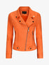 Perfecto en suédine à poches zippées - Orange fluo - 1