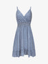 Robe courte imprimé tulipes - Bleu charrette - 1
