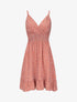 Robe courte imprimé tulipes - Brique - 4