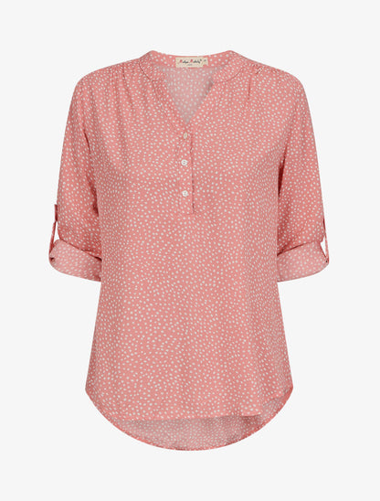 Blouse à imprimé à pois - Rose - 1