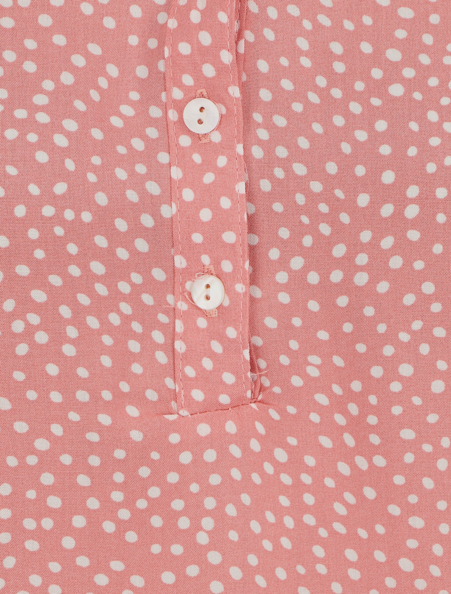Blouse à imprimé à pois - Rose - 3