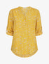 Blouse à imprimé à floral - Jaune - 4