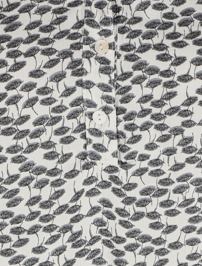 Blouse à imprimé pissenlit - Blanc - 3