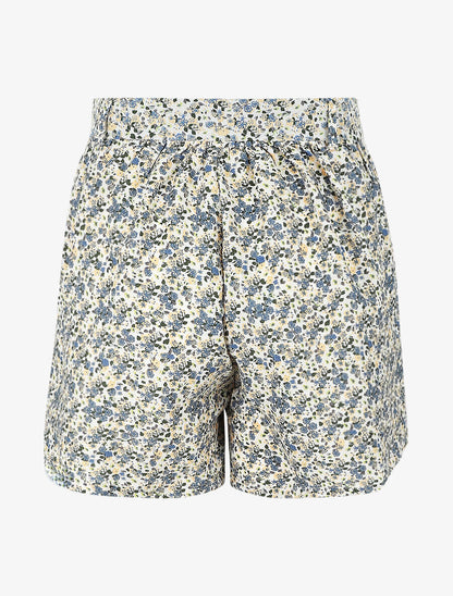 Short à imprimé floral - Beige - 2