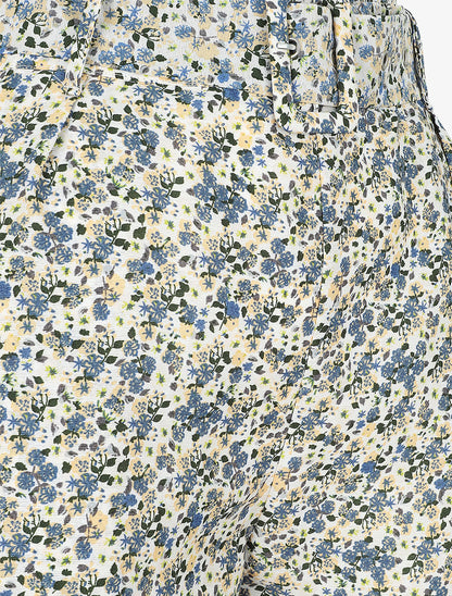 Short à imprimé floral - Beige - 3