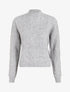 Pull en laine mélangée à motif lignes entrelacées - Gris - 1