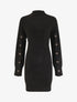 Robe pull à manches boutonnées - Noir - 1