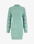 Robe pull à manches boutonnées - Turquoise - 1
