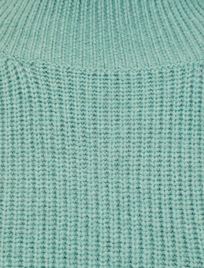 Robe pull à manches boutonnées - Turquoise - 3