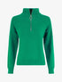Pull uni à col montant zippé - Vert - 5