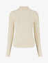 Pull col montant en cachemire mélangé - Beige - 5