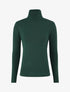 Pull col roulé en cachemire mélangé - Vert bouteille - 1