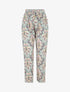 Pantalon droit motif cachemire - Vert d&