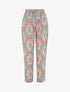 Pantalon droit motif cachemire - Rouge - 5