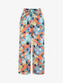 Pantalon ample motif grandes fleurs - Saumon - 5