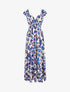 Robe longue sans manches imprimé floral - Violet - 1