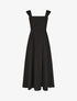 Robe longue fendue sans manches - Noir - 1