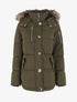 Parka matelassée à capuche fourrée - Kaki - 1
