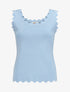 Top en maille sans manches - Bleu ciel - 1