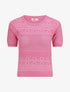 Top fin uni ajouré - Rose - 4