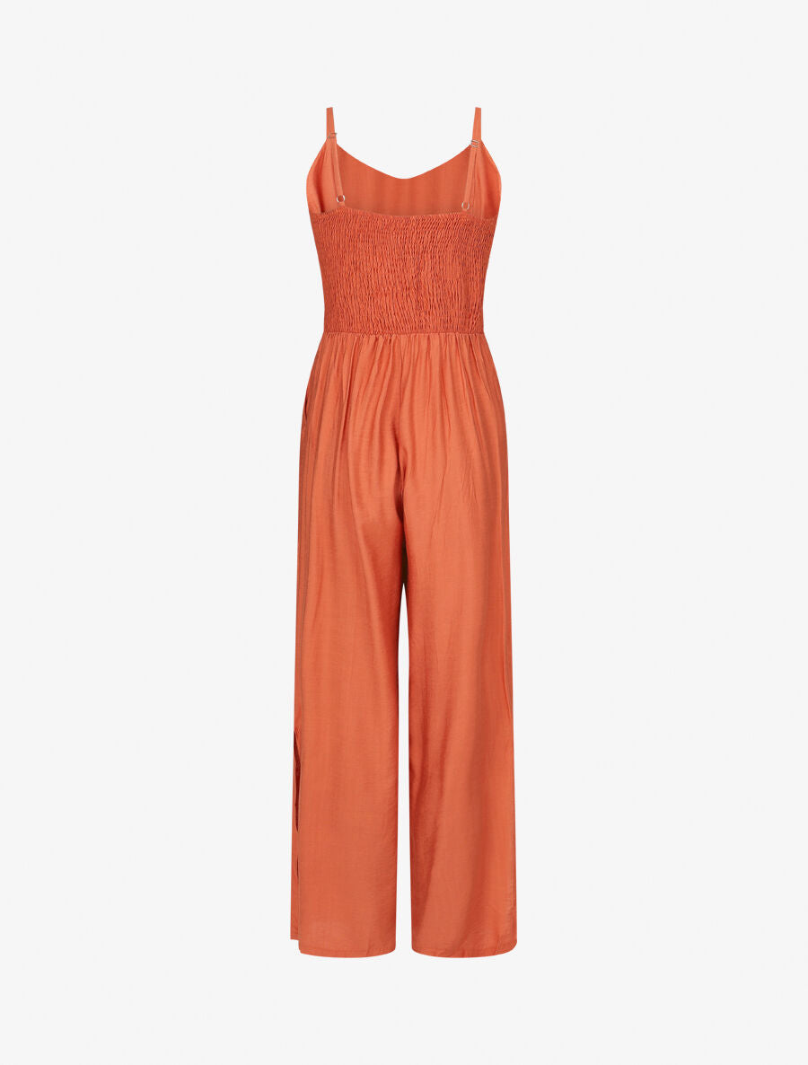 Combinaison ample à fines bretelles - Orange - 2