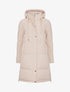 Doudoune mi-longue à capuche - Beige - 6
