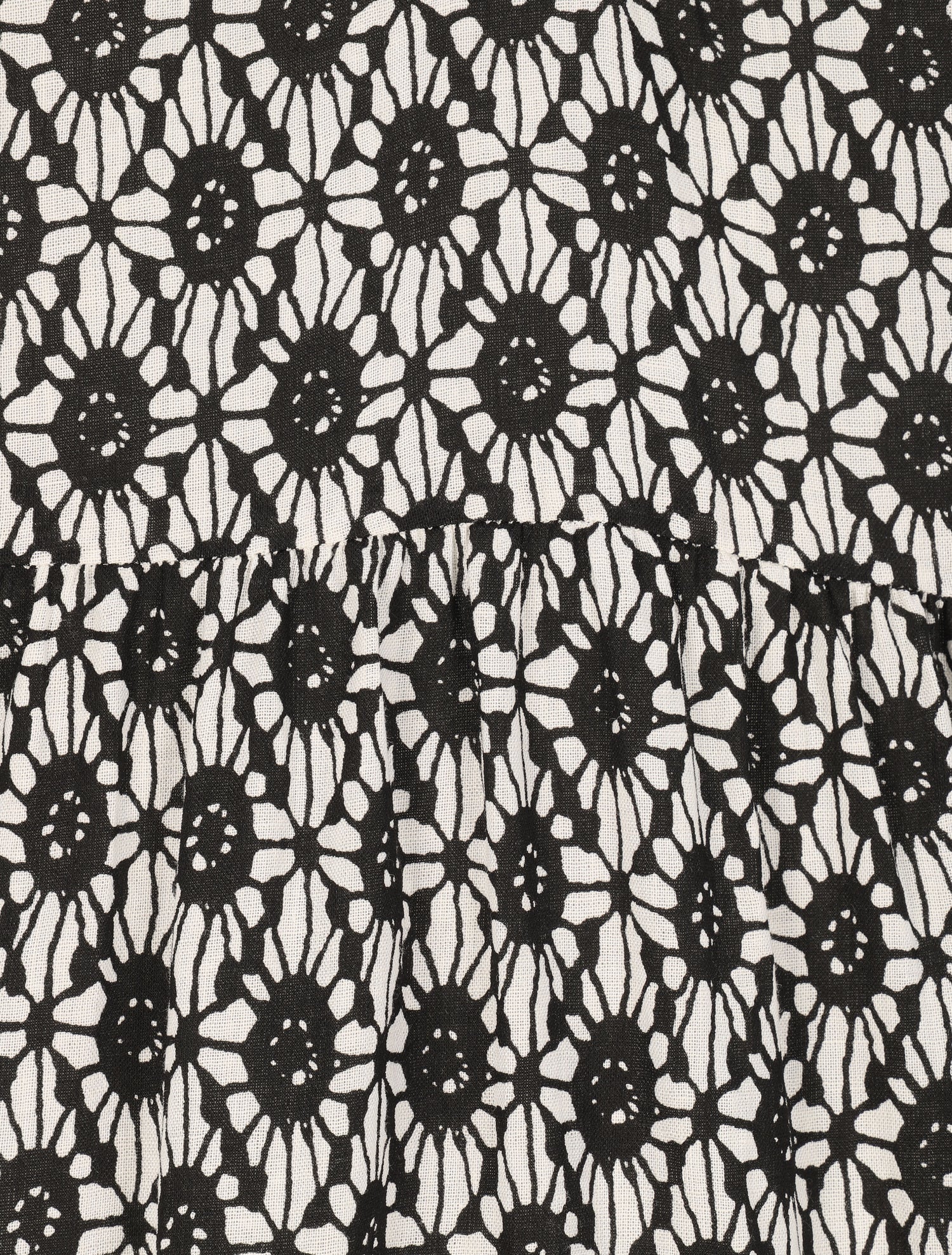 Robe longue à imprimé baroque - Noir - 3