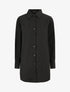 Chemise oversize coupe droite - Noir - 1