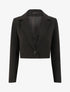 Veste courte unie - Noir - 1