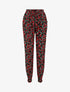Pantalon imprimé fleurs des champs - Noir - 1