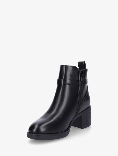 Bottines élastiquées à talon - Noir - 3