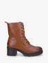 Bottines montantes à talon - Camel - 1