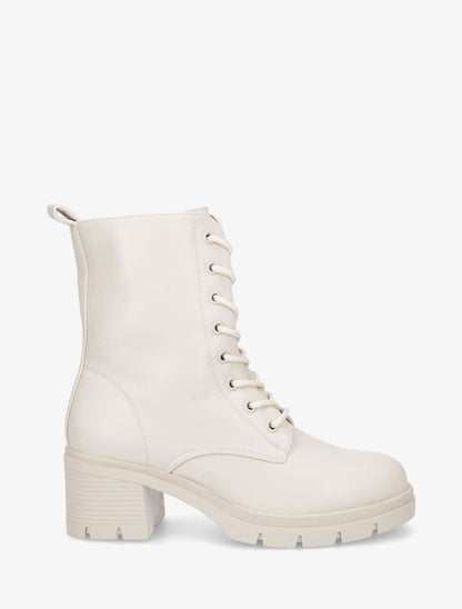Bottines montantes à talon - Beige - 5
